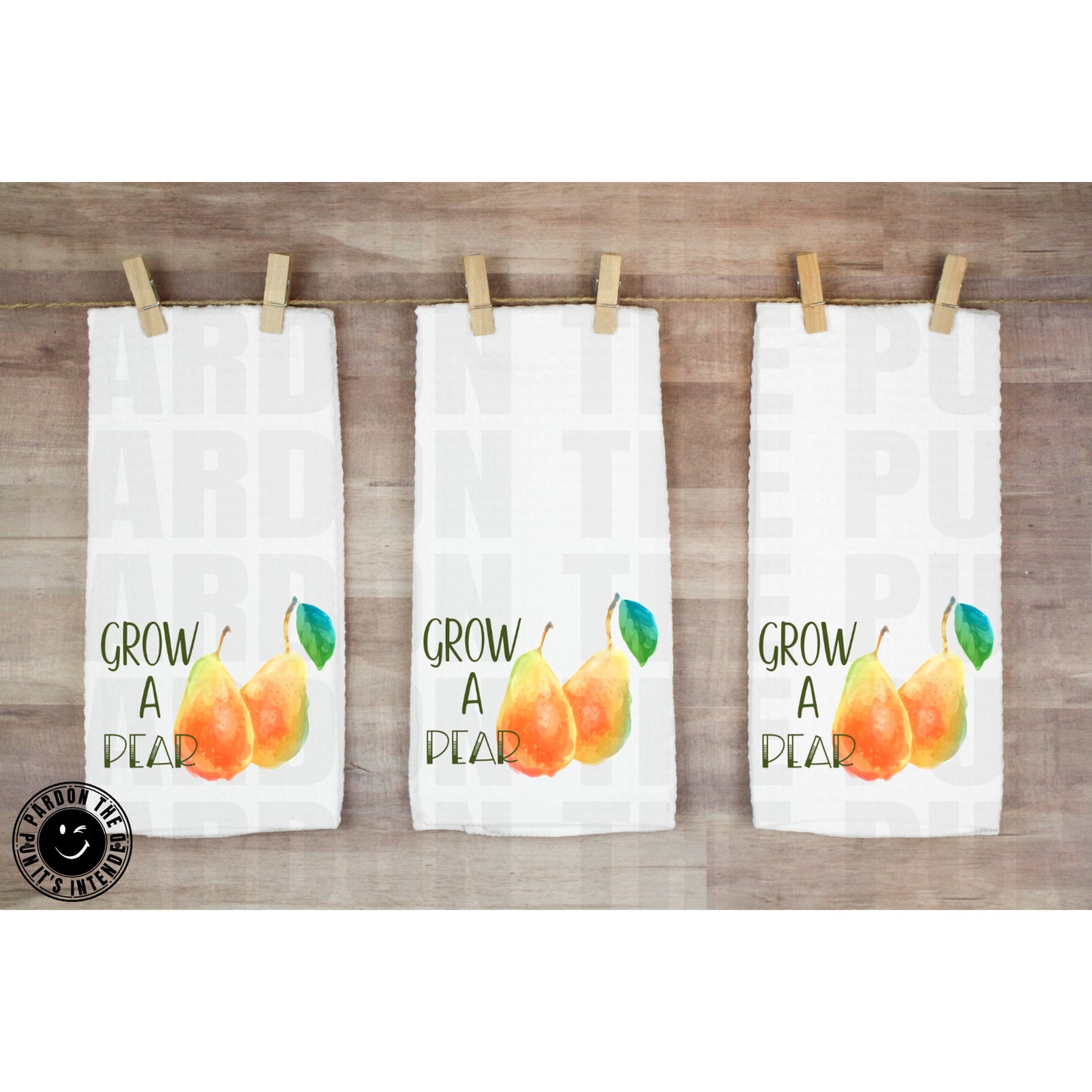 Grow A Pear Tea Towel
