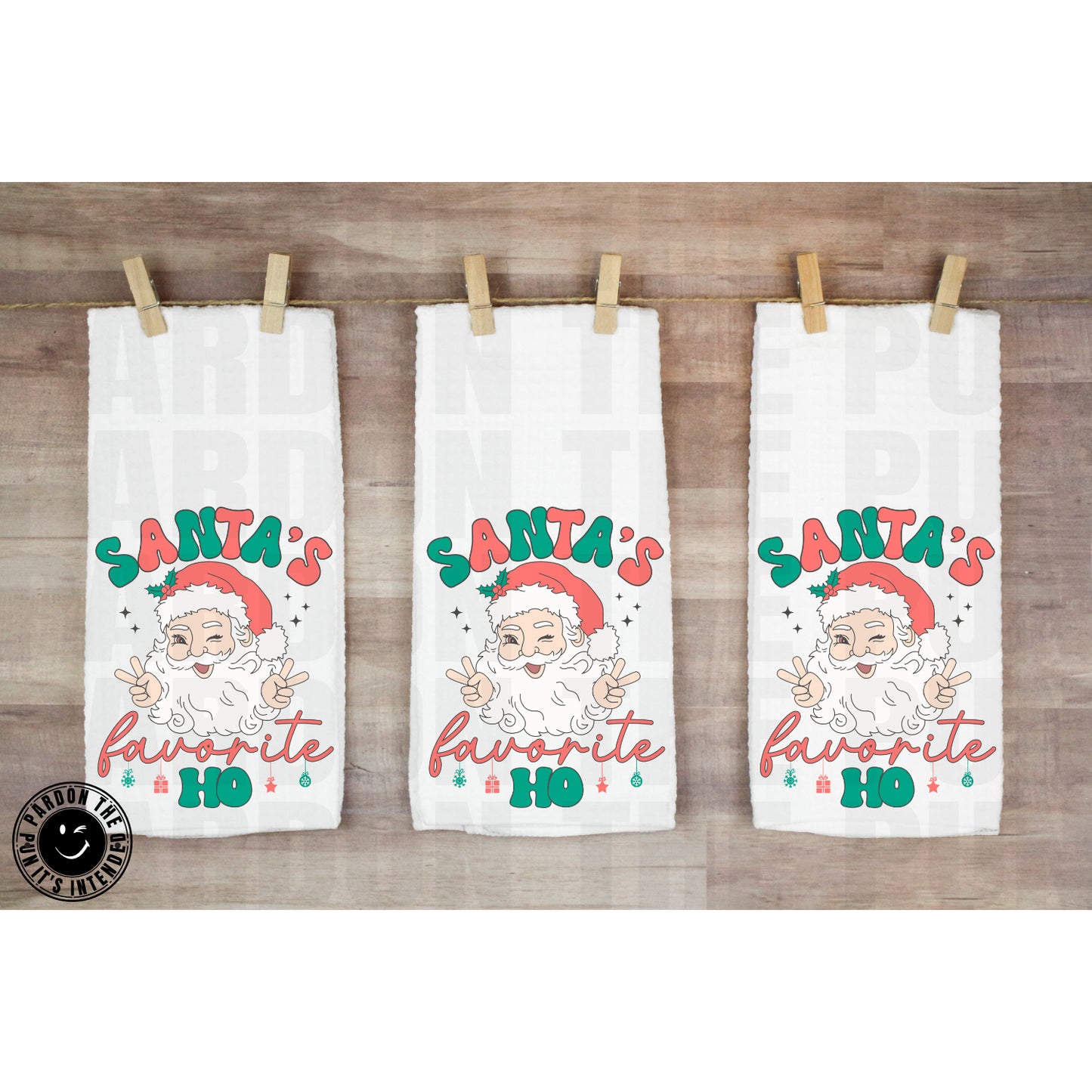 Santa's Favorite Ho Tea Towel