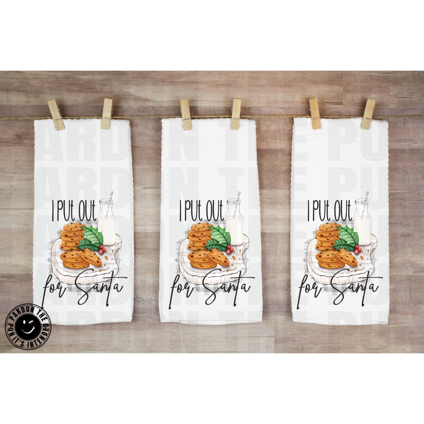 I Put Out for Santa Tea Towel