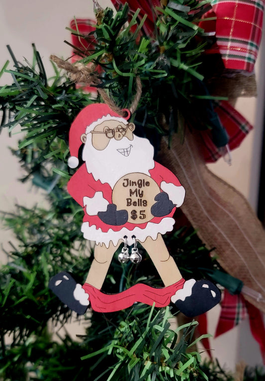 Santa- Single Christmas Ornament