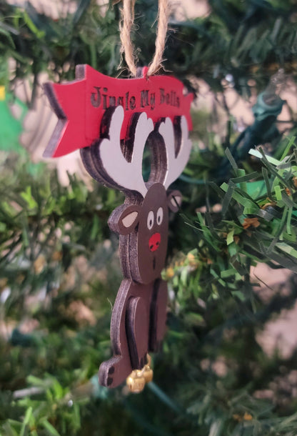 Rudolph-Layered Christmas Ornament