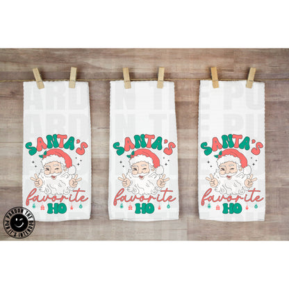 Santa's Favorite Ho Tea Towel