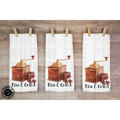 Rise And Grind Tea Towel