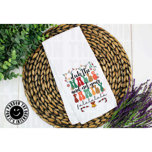 Deck The Halls Tea Towel