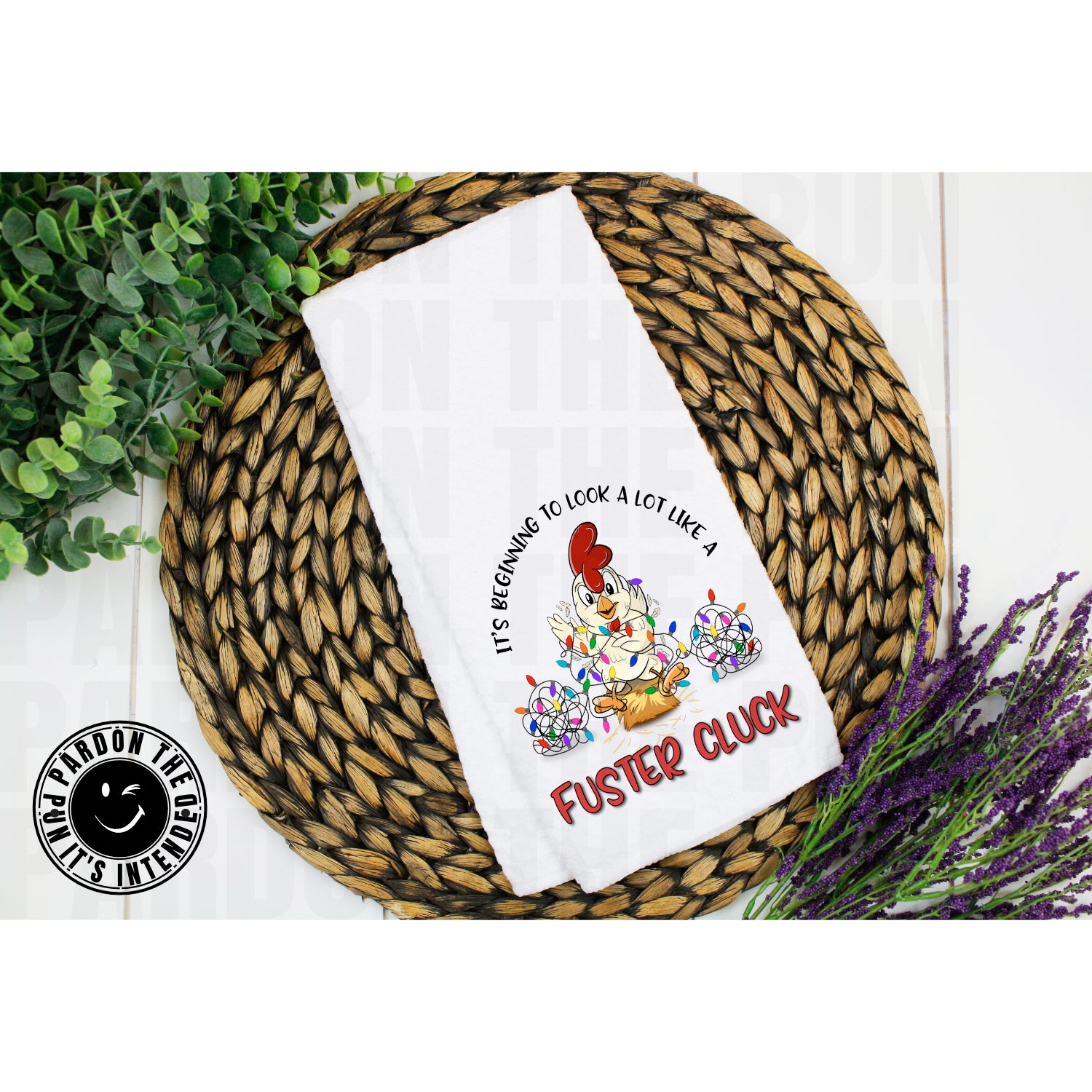 Fuster Cluck Tea Towel