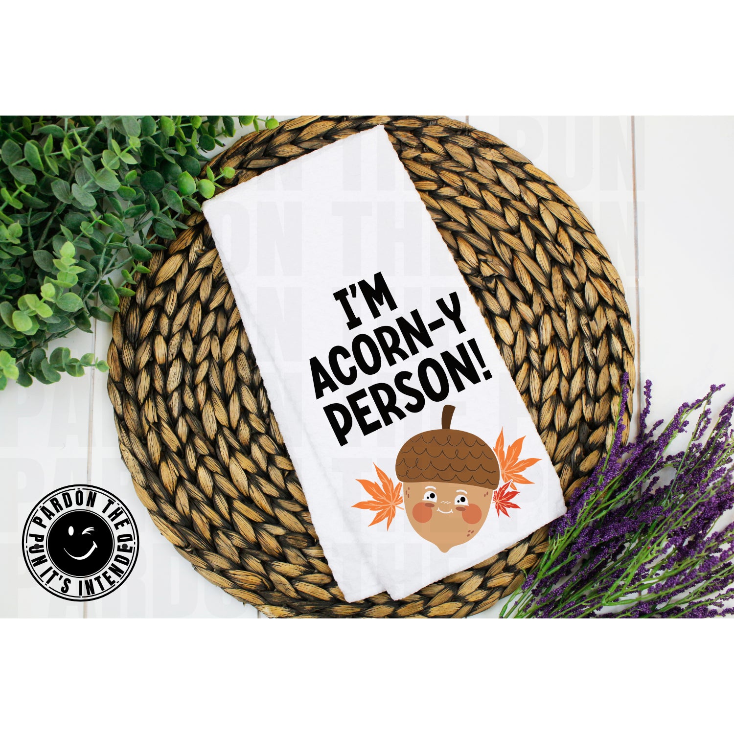 I'm A Corny Person Tea Towel