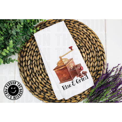 Rise And Grind Tea Towel