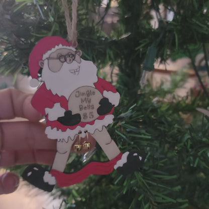 Santa- Single Christmas Ornament